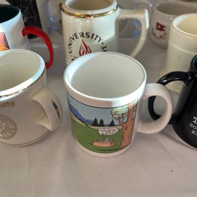 Sale Photo Thumbnail #1125: Box Lot of 16 Assorted Coffee Mugs