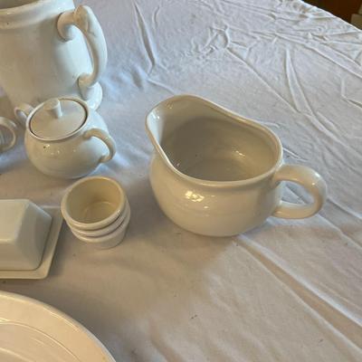 Sale Photo Thumbnail #1166: White Kitchen Serving Ware   Total of 12 Items