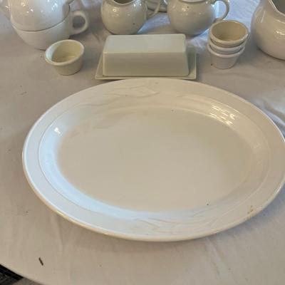 Sale Photo Thumbnail #1167: White Kitchen Serving Ware   Total of 12 Items