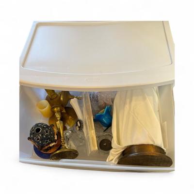 Sale Photo Thumbnail #1201: Candles, Candles and More  Includes Plastic Cabinet