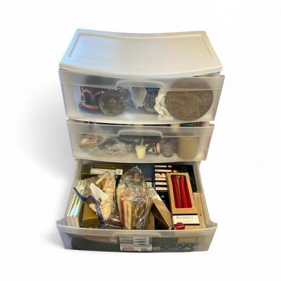 Sale Photo Thumbnail #1204: Candles, Candles and More  Includes Plastic Cabinet