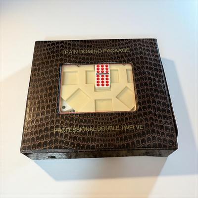 Sale Photo Thumbnail #1215: Train Domino Package  Professional Double Twelve Game
