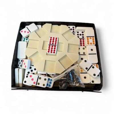 Sale Photo Thumbnail #1214: Train Domino Package  Professional Double Twelve Game