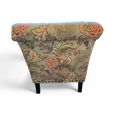Sale Photo Thumbnail #1221: Pier 1 Imports Tufted Paisley Upholstered Accent Chair
