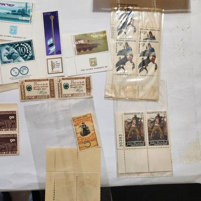 Lot of USA and Israel Postage Stamps