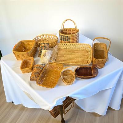 Sale Photo Thumbnail #1234: Lot of Baskets  #    12 Baskets