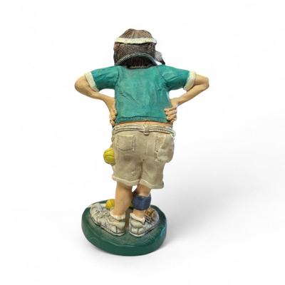Sale Photo Thumbnail #1263: Doug Harris Causing A Racket Figurine
Approximately  7" Tall