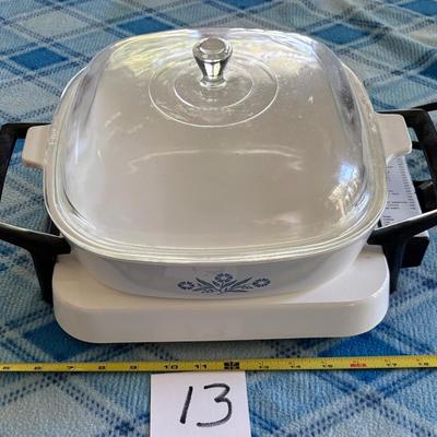Corning Ware Warmer and Dish Set