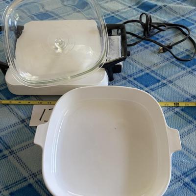 Corning Ware Warmer and Dish Set