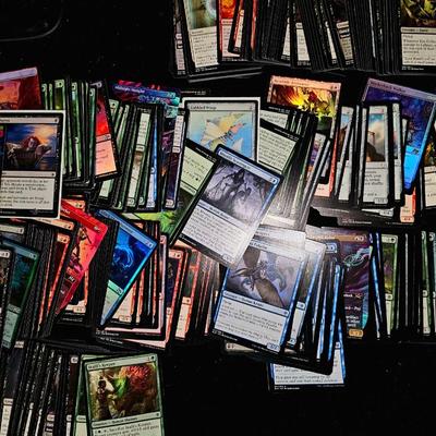 Sale Photo Thumbnail #325: Magic The Gathering Card Lot | Some are shiny. Over 500 Magic Cards and some Pokemon mixed in.