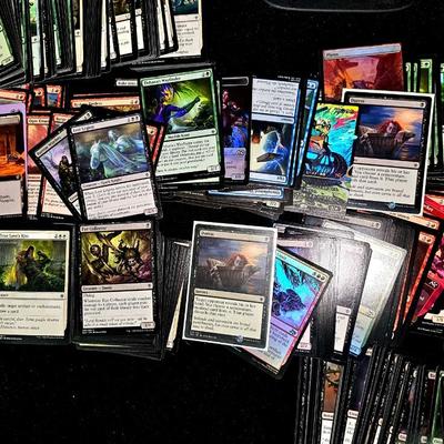 Sale Photo Thumbnail #321: Magic The Gathering Card Lot | Some are shiny. Over 500 Magic Cards and some Pokemon mixed in.