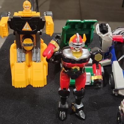 Sale Photo Thumbnail #305: Vintage Bandai Power Rangers 1996 ROBO RACER Police Car Transformers Zeo Turbo 6 Vintage Power Rangers Gekisou Sentai Carranger DX Victrailer DX VRV Robo Set JP