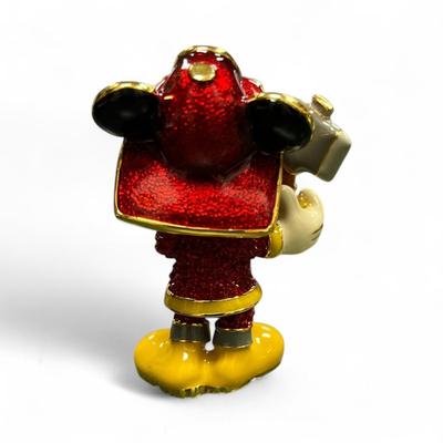 Sale Photo Thumbnail #1320: Walt Disney Mickey Mouse Firefighter Jeweled Figurine In Box, COA   This Figurine is crafted Arribas Brothers and is encrusted with Swarovski Crystals.  It is part of the Disney Collection of Jeweled Figurines.  This Figurine is made of enameled metal