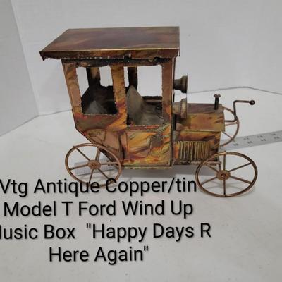 Tin Motor Carriage Music Box