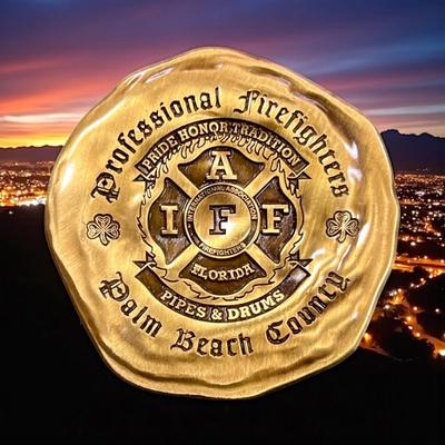 Sale Photo Thumbnail #1342: International Assoc Of Fire Fighters Professional Firefighters Of Palm Beach County, Florida Challenge Coin
Approximately 2"  Metal