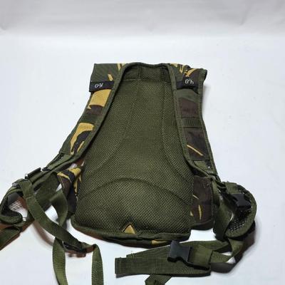 Hiking Starter kit - Pugs gear Camo Backpack - Vintage Boy scout BSA canteen - and an emergency radio