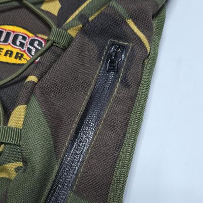 Hiking Starter kit - Pugs gear Camo Backpack - Vintage Boy scout BSA canteen - and an emergency radio