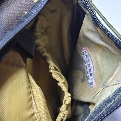 Hiking Starter kit - Pugs gear Camo Backpack - Vintage Boy scout BSA canteen - and an emergency radio