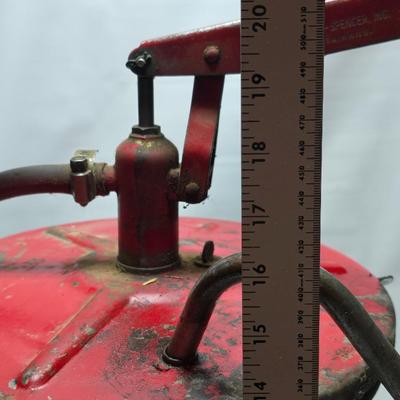 Metal 35lb grease keg with pump
