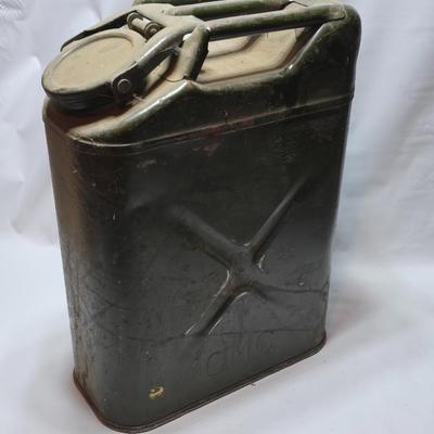 Vintage WWII Military steel Jerry can 188th AAA BTRY BN marked on side USA Embossed on front