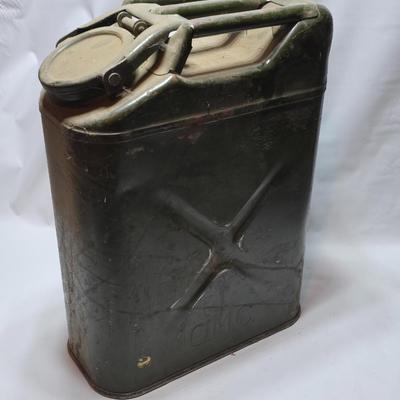 Vintage WWII Military steel Jerry can 188th AAA BTRY BN marked on side USA Embossed on front