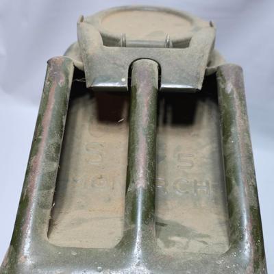 Vintage WWII Military steel Jerry can 188th AAA BTRY BN marked on side USA Embossed on front