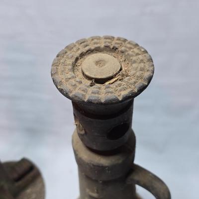 Vintage Heavy Duty Tractor jack and a vintage screw Jack - Great pieces of yesterday!!