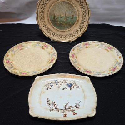 Vintage & Antique dishware - Old Hall - Steubenville - Edwards Fenton England Minerva - Very old ones!