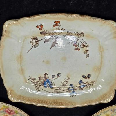 Vintage & Antique dishware - Old Hall - Steubenville - Edwards Fenton England Minerva - Very old ones!