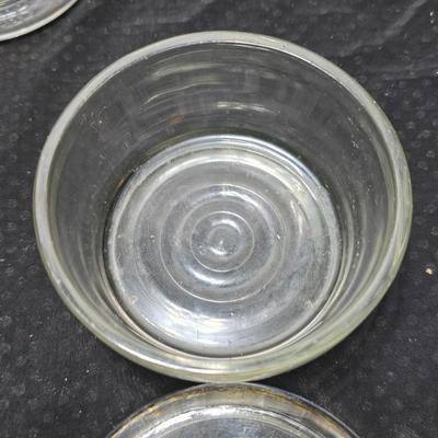 Fun glassware Vintage Jeanette Donkey Powder Jar - Victoria ceramics cats in a basket planter - glass Apothecary jar