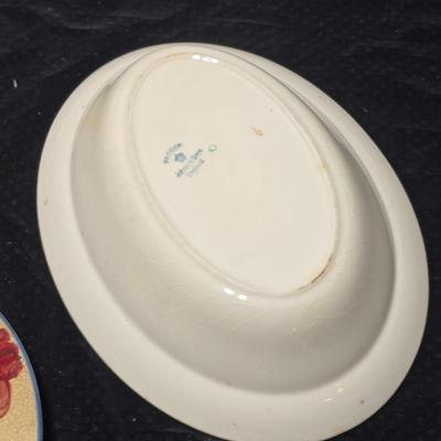 Vintage Maruhon Ware with beautiful serving bowl Johnson Brothers' Parsek - "Pareek" line.