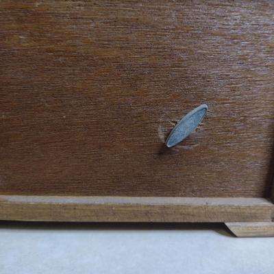 Wooden Jewelry Box- Approx 11 1/4" x 7 1/2" x 7 3/4" Tall