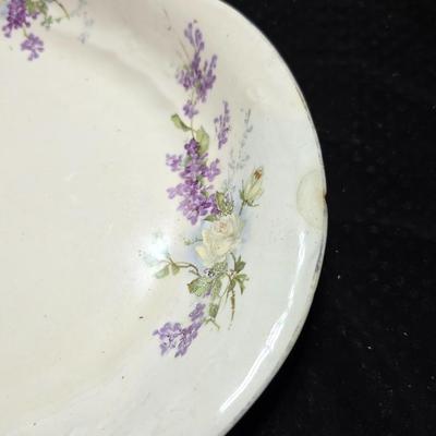Vintage serving platters marked Sevres on base - Porcelain France serve ware -