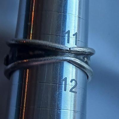 Sterling silver Navajo Rings with turquoise .925 Size 11,5 & 10