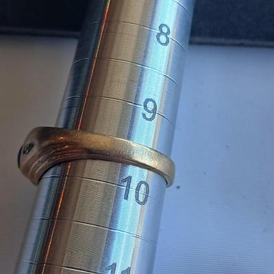 Vintage Men's 10K Gold - Blue Star Sapphire Ring Size 9.5 10 K