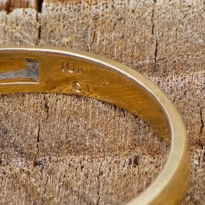 Vintage Men's 10K Gold - Blue Star Sapphire Ring Size 9.5 10 K