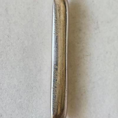 Sale Photo Thumbnail #167: 1989   30 Inch necklace with embossed pillow charms, hollow fabricated silver forms.  Signed.  
Her jewelry has SOLD prices ranging from $450 to $1150