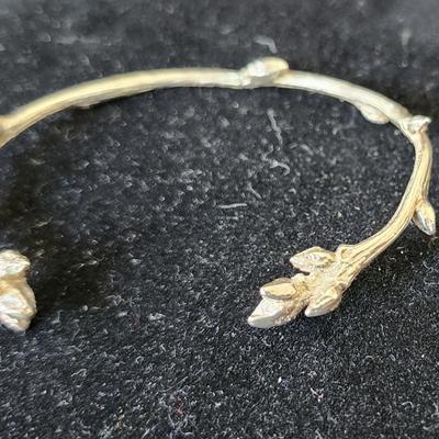 Sale Photo Thumbnail #198: lovely delicate cuff bracelet, no markings