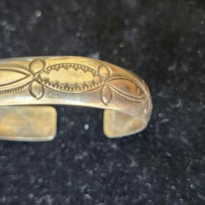 Sale Photo Thumbnail #202: Lovely cuff bracelet, signed 
Retail $140