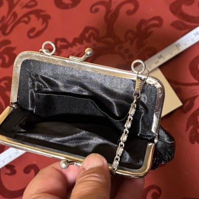 Beaded Evening Bag with Chain