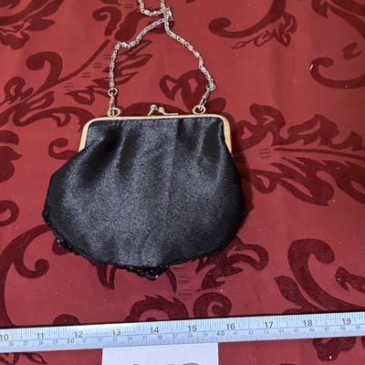 Beaded Evening Bag with Chain