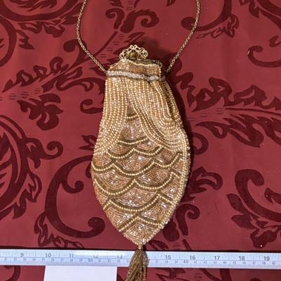 Vintage Beaded Satchel