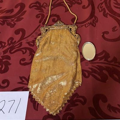 Vintage Golden Mesh Satchel