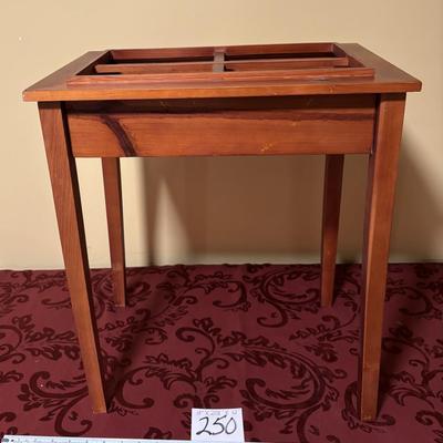 Wooden Side Table with Removable Top