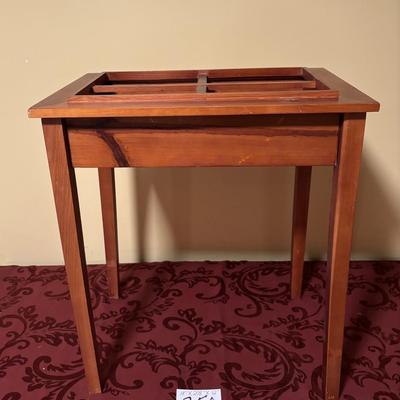 Wooden Side Table with Removable Top