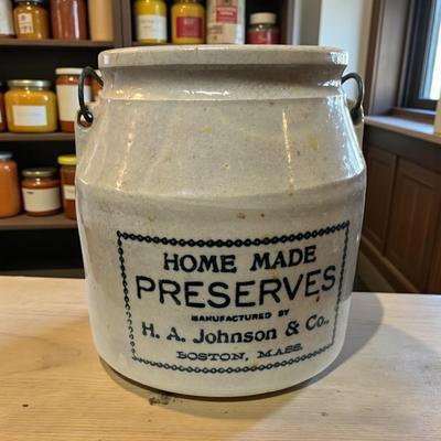 Stoneware Crock By H. A. Johnson & Co