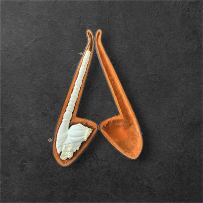 LARGE SULTAN MEERSCHAUM PIPE HANDCRAFTED MADE IN TURKEY WITH CASE