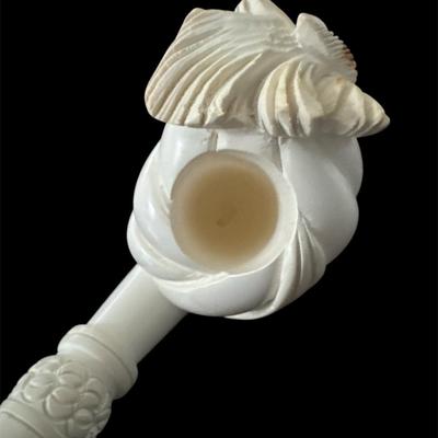 LARGE SULTAN MEERSCHAUM PIPE HANDCRAFTED MADE IN TURKEY WITH CASE #2