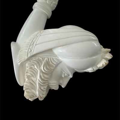 LARGE SULTAN MEERSCHAUM PIPE HANDCRAFTED MADE IN TURKEY WITH CASE #2