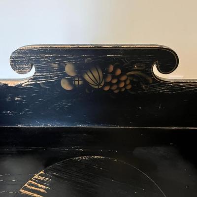 Antique L. Hitchcock Black Wash Stand